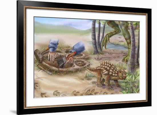 Dinotreasures 11-Cathy Morrison Illustrates-Framed Giclee Print