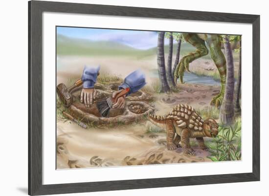 Dinotreasures 11-Cathy Morrison Illustrates-Framed Giclee Print