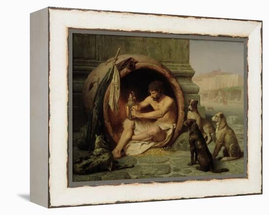 Diogenes, 1860-Jean Leon Gerome-Framed Premier Image Canvas