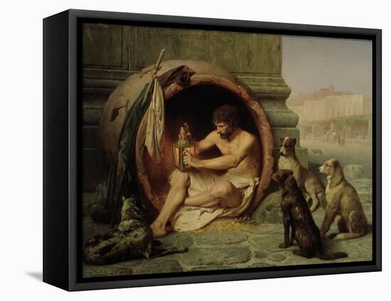 Diogenes, 1860-Jean Leon Gerome-Framed Premier Image Canvas