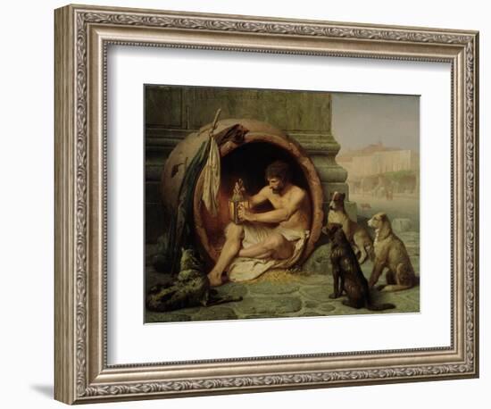 Diogenes, 1860-Jean Leon Gerome-Framed Giclee Print