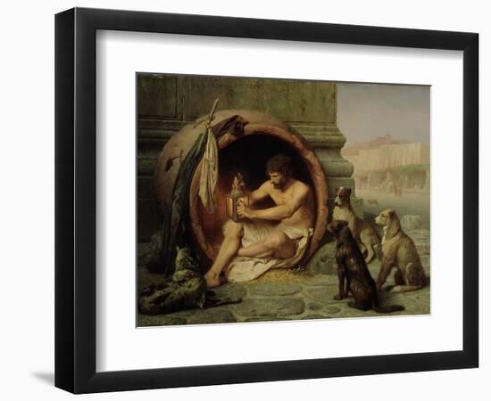 Diogenes, 1860-Jean Leon Gerome-Framed Giclee Print