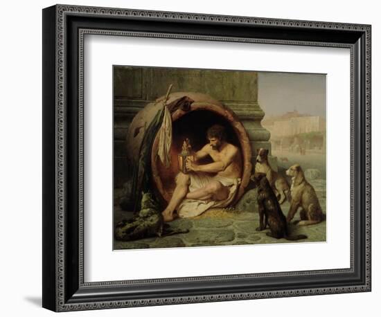 Diogenes, 1860-Jean Leon Gerome-Framed Giclee Print