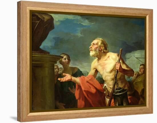 Diogenes Asking for Alms, 1767-Jean Bernard Restout-Framed Premier Image Canvas