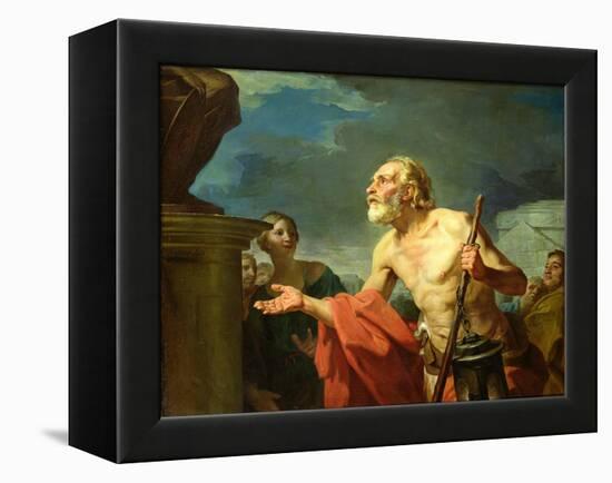 Diogenes Asking for Alms, 1767-Jean Bernard Restout-Framed Premier Image Canvas