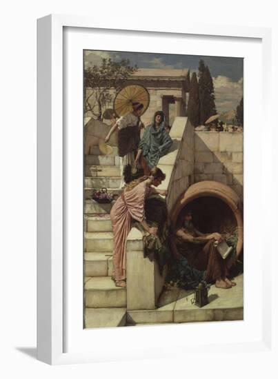 Diogenes (D.C.320 BC), 1882-John William Waterhouse-Framed Giclee Print