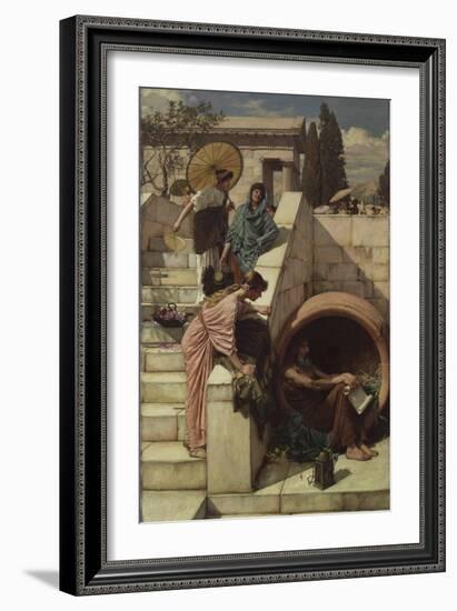 Diogenes (D.C.320 BC), 1882-John William Waterhouse-Framed Giclee Print