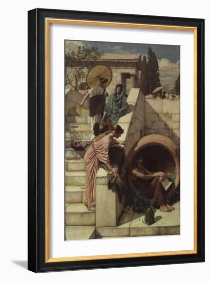 Diogenes (D.C.320 BC), 1882-John William Waterhouse-Framed Giclee Print