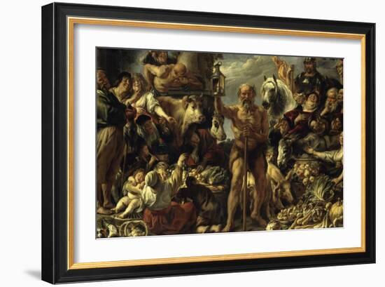 Diogenes of Sinope-Jacob Jordaens-Framed Giclee Print