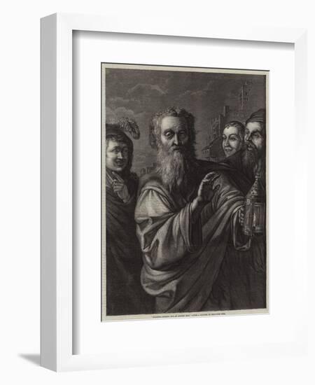 Diogenes Seeking for an Honest Man-Salvator Rosa-Framed Giclee Print