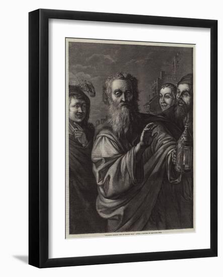 Diogenes Seeking for an Honest Man-Salvator Rosa-Framed Giclee Print