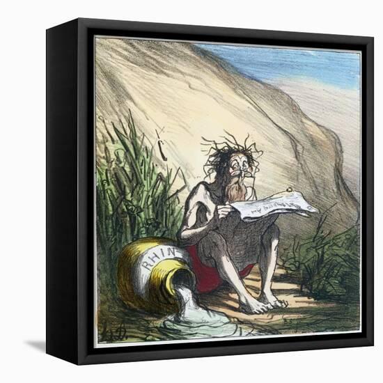 Diogenes-Honore Daumier-Framed Premier Image Canvas