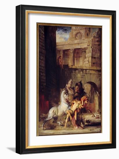 Diomede Devore by His Horses Painting by Gustave Moreau (1826-1898) 1865 Sun. 1,38X0,84 M Rouen, Mu-Gustave Moreau-Framed Giclee Print