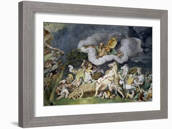 Diomede Uccide Tideo-Giulio Romano-Framed Giclee Print