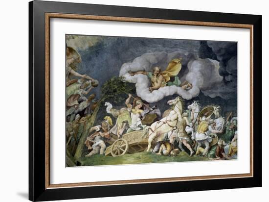 Diomede Uccide Tideo-Giulio Romano-Framed Giclee Print