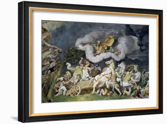 Diomede Uccide Tideo-Giulio Romano-Framed Giclee Print