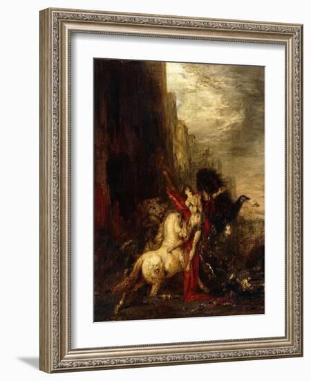 Diomedes Devoured by His Horses, C.1865-1870-Gustave Moreau-Framed Giclee Print