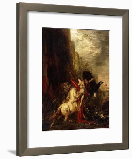 Diomedes Devoured by His Horses, C.1865-1870-Gustave Moreau-Framed Giclee Print