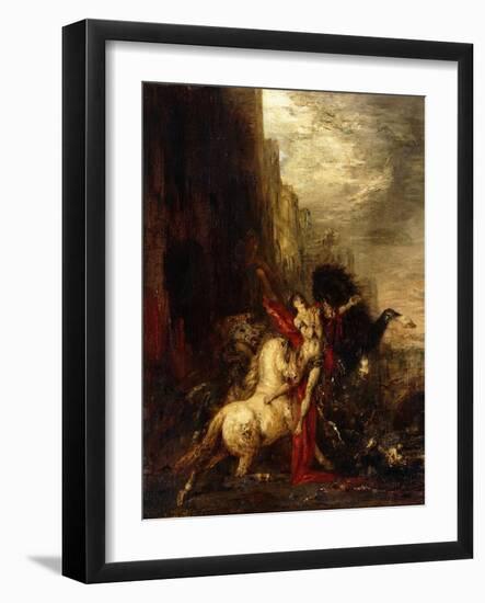 Diomedes Devoured by His Horses, C.1865-1870-Gustave Moreau-Framed Giclee Print