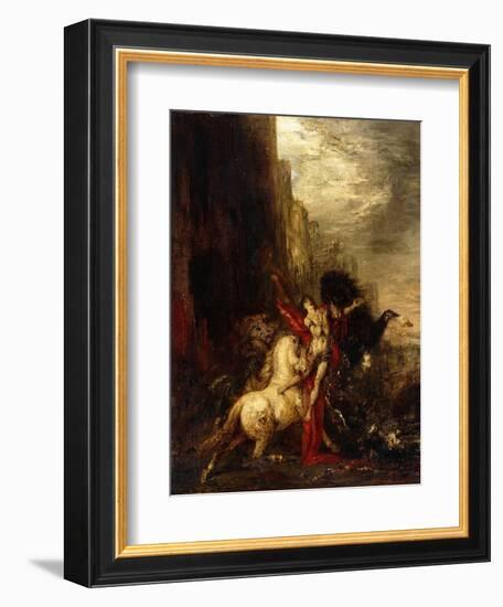 Diomedes Devoured by His Horses, C.1865-1870-Gustave Moreau-Framed Giclee Print