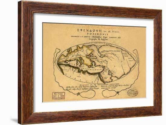 Dionysius in the World Traveled by the Greeks-Bertius-Framed Art Print