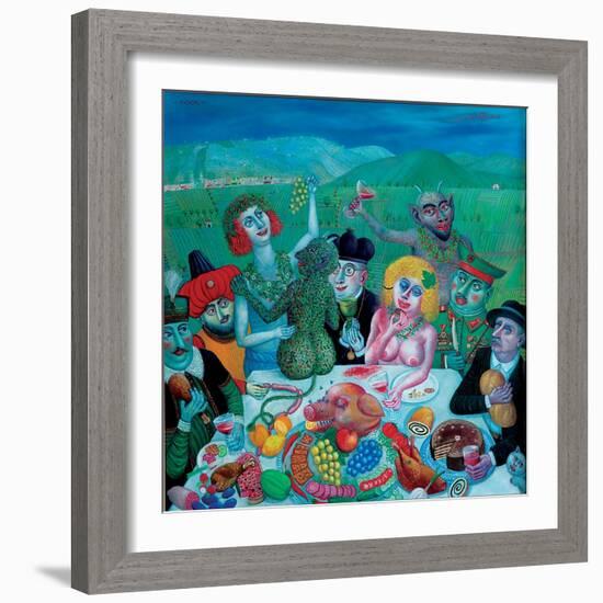 Dionysos in Eger, 2000-Tamas Galambos-Framed Giclee Print