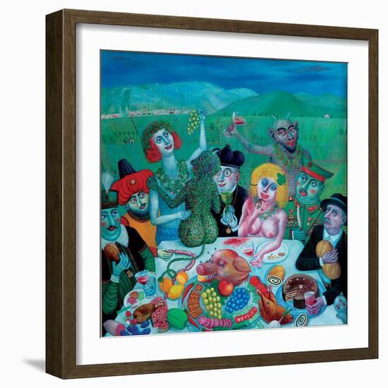 Dionysos in Eger, 2000-Tamas Galambos-Framed Giclee Print