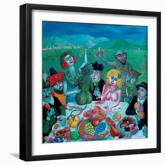 Dionysos in Eger, 2000-Tamas Galambos-Framed Giclee Print