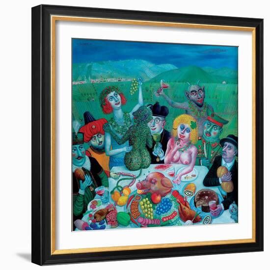 Dionysos in Eger, 2000-Tamas Galambos-Framed Giclee Print