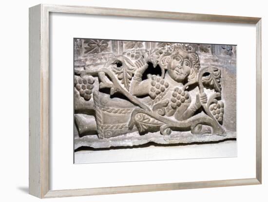 Dionysos, Limestone relief, Ahnassia El-Medina, Beni-Souef, 3rd Century-Unknown-Framed Giclee Print