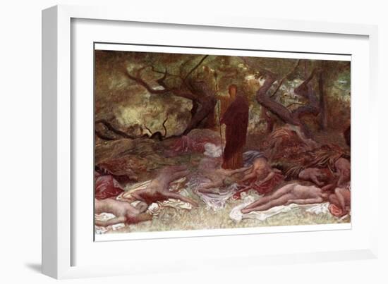 Dionysus and the Maenads, 1901-William Blake Richmond-Framed Giclee Print