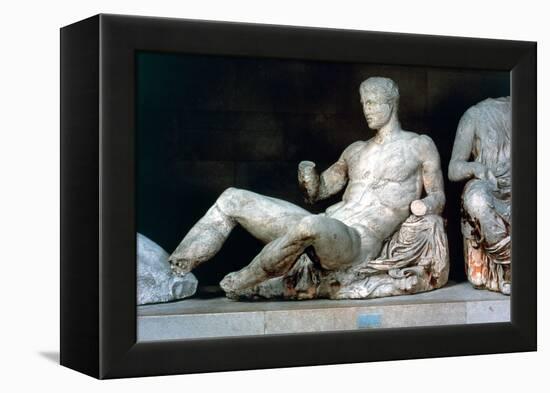 Dionysus, from the East Pediment of the Parthenon, 447-432 Bc-null-Framed Premier Image Canvas