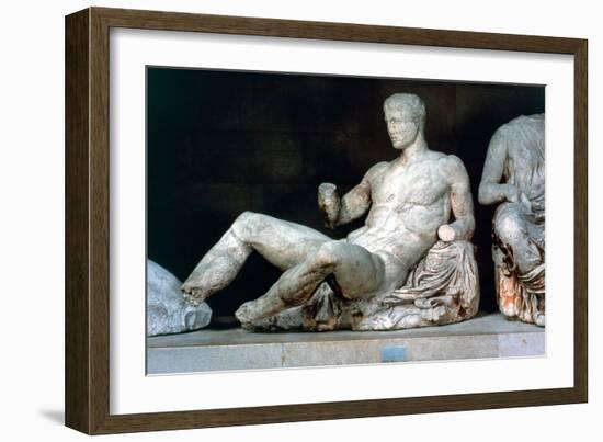 Dionysus, from the East Pediment of the Parthenon, 447-432 Bc-null-Framed Photographic Print