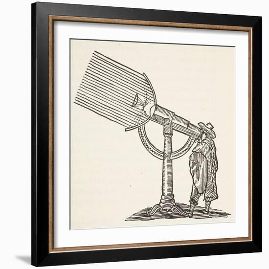 Dioptric Telescope, Copy of an Engraving by Boris Mestchersky-French School-Framed Giclee Print