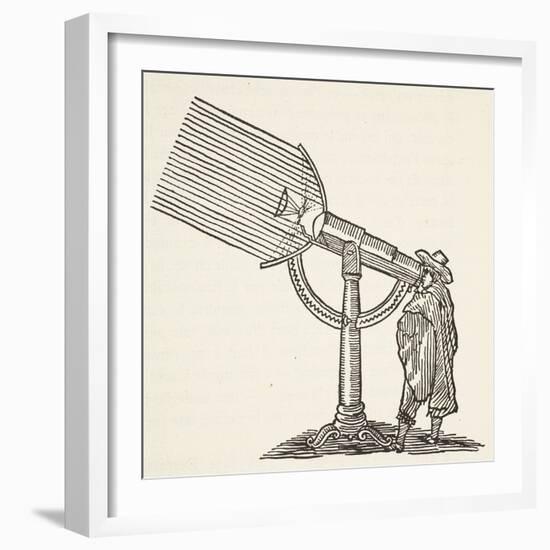 Dioptric Telescope, Copy of an Engraving by Boris Mestchersky-French School-Framed Giclee Print