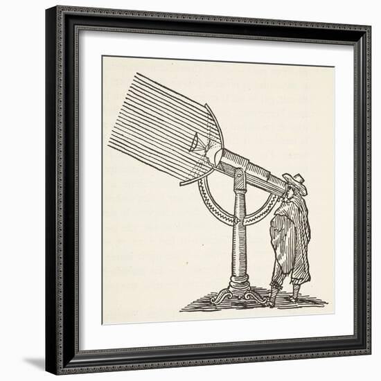 Dioptric Telescope, Copy of an Engraving by Boris Mestchersky-French School-Framed Giclee Print