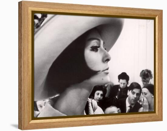 Dior Model Kouka Modeling in Paris Fashion Show-Paul Schutzer-Framed Premier Image Canvas