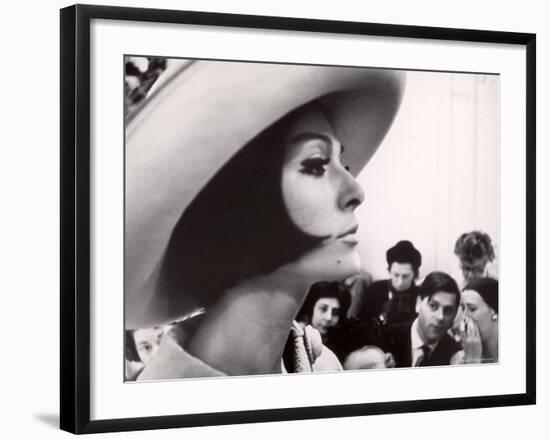 Dior Model Kouka Modeling in Paris Fashion Show-Paul Schutzer-Framed Photographic Print