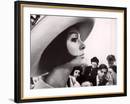 Dior Model Kouka Modeling in Paris Fashion Show-Paul Schutzer-Framed Photographic Print