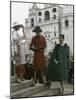 Dior Models in Soviet Union for Officially Sanctioned Fashion Show-null-Mounted Photographic Print