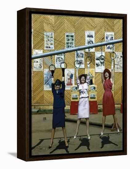Dior Models in Soviet Union for Officially Sanctioned Fashion Show-null-Framed Premier Image Canvas