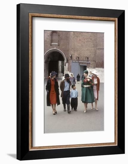 Dior Models in the Soviet Union for Fashion Show Visiting the Gum Department Store, 1959-Howard Sochurek-Framed Photographic Print