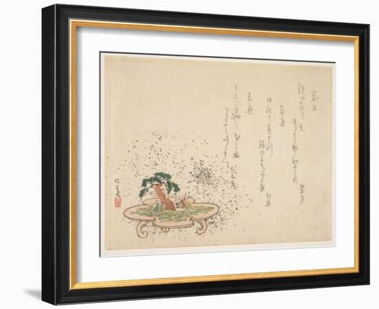 Diorama on the Theme of Takasago-K?bi-Framed Giclee Print