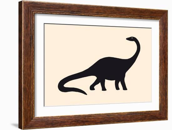 Diplodocus, 2020 (Digital)-Florent Bodart-Framed Giclee Print