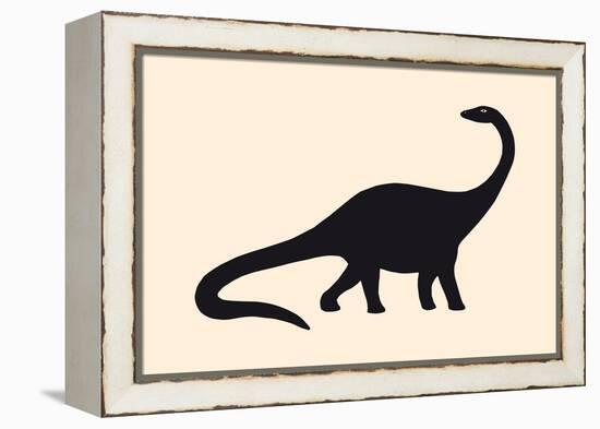 Diplodocus, 2020 (Digital)-Florent Bodart-Framed Premier Image Canvas