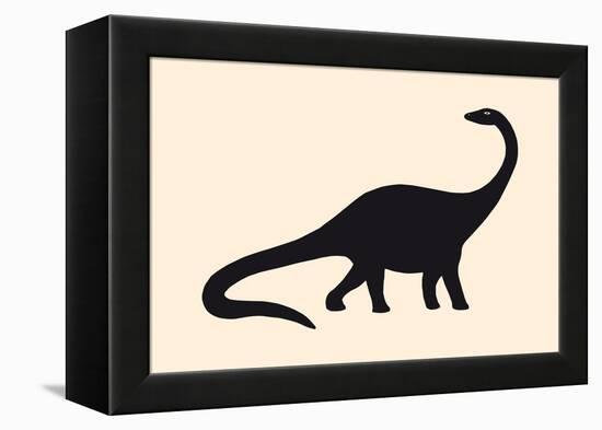 Diplodocus, 2020 (Digital)-Florent Bodart-Framed Premier Image Canvas