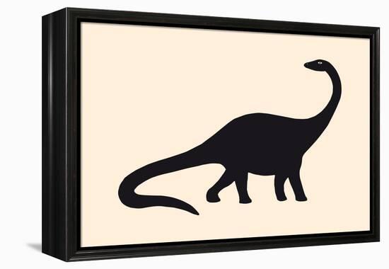 Diplodocus, 2020 (Digital)-Florent Bodart-Framed Premier Image Canvas