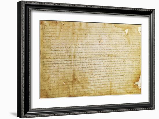 Diploma of Astolfo, King of Lombards and King of Italy from 749 to 756-null-Framed Giclee Print