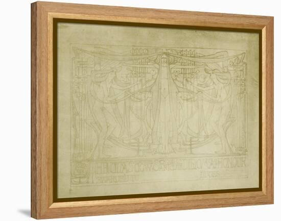 Diploma of Honour Designed for the Glasgow School of Art Club, 1894-5-Charles Rennie Mackintosh-Framed Premier Image Canvas