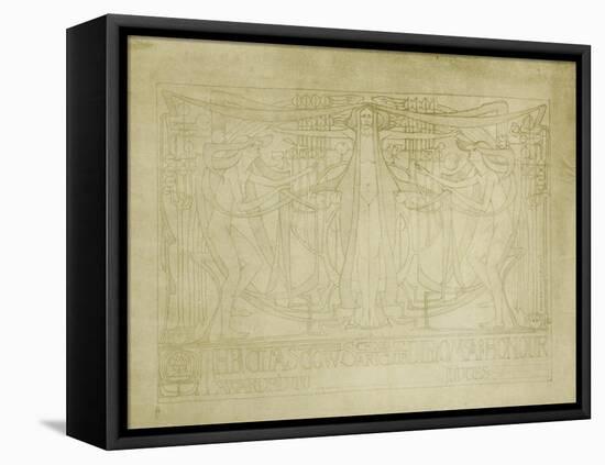Diploma of Honour Designed for the Glasgow School of Art Club, 1894-5-Charles Rennie Mackintosh-Framed Premier Image Canvas